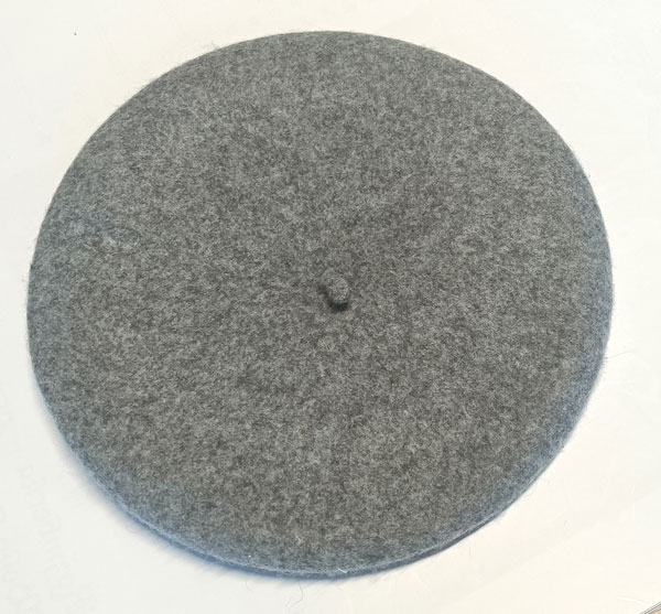 rádiovka, baret vlněný, šedý  93101.8