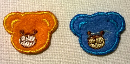 nášivka zažehlovací 3x2cm  N9