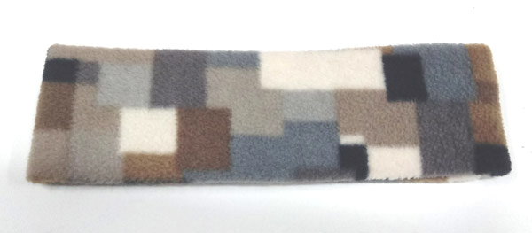 čelenka fleece béžová, hnědá A 002