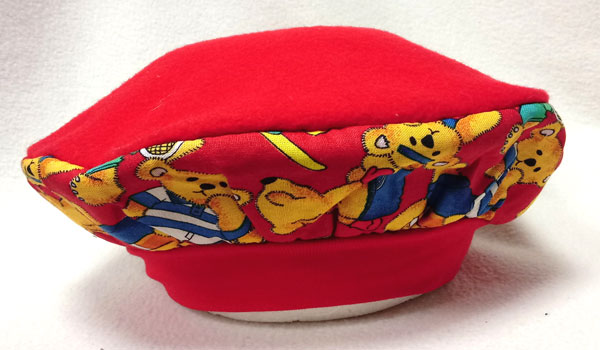 baret zimnmí dětský červený 2402.5