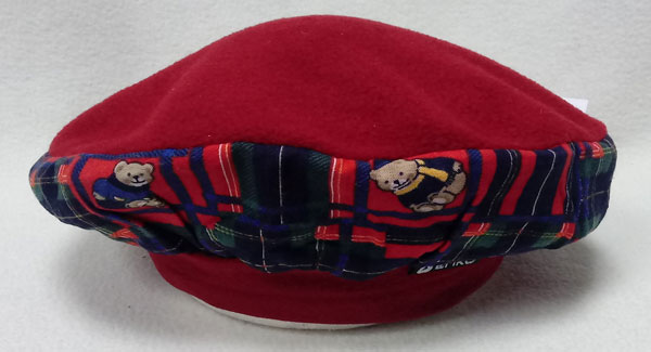baret dětský zimní bordo vínový 2402.37
