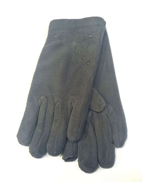 rukavice dámské vycházkové fleece šedé 43421.7