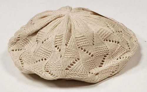 baret pletený béžový 51007.4