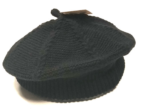baret pletený černý 51008.1