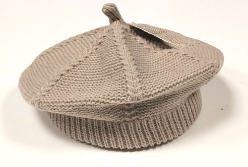 baret pletený béžový 51008.4